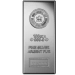 A silver bar with the canadian maple leaf on it.